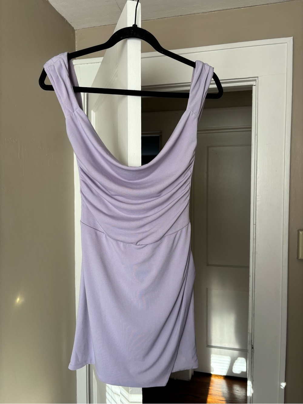 Tiger Mist Lilac Cowl Neck Mini Dress